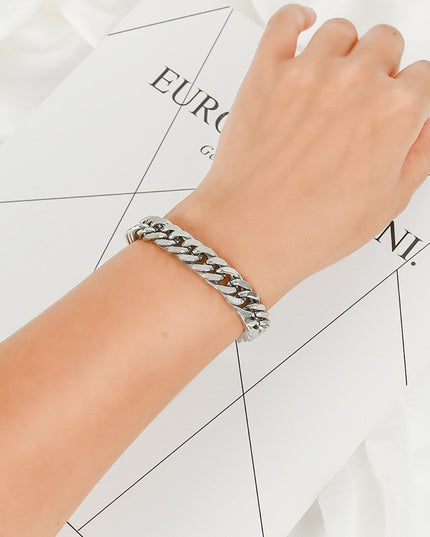 Mens Trendy Titanium Steel Bracelet That Wont Fade