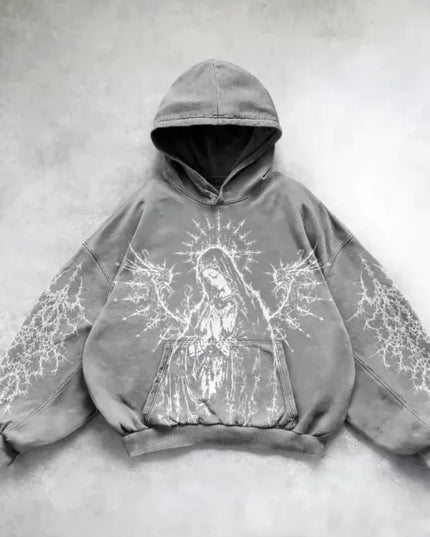 Urban Vibe Hooded Y2K Streetwear Sweatshirt