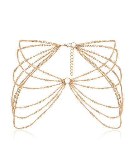 Metal geometric waist chain