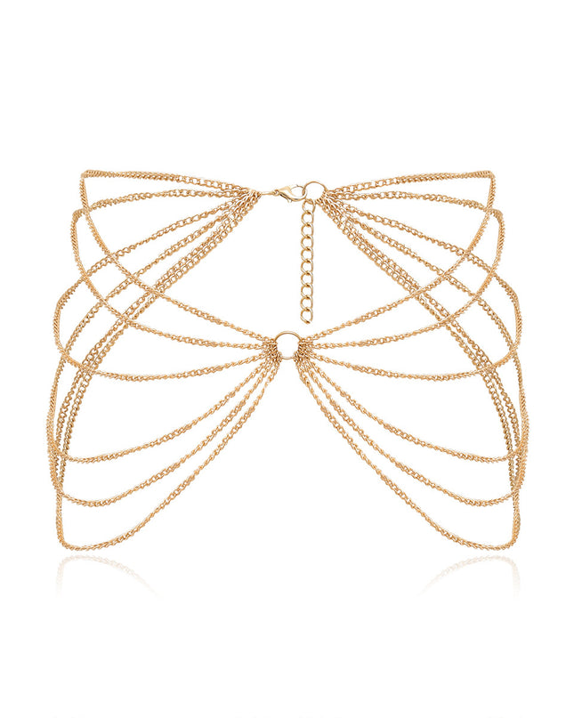 Metal geometric waist chain