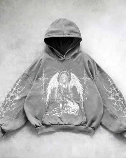 Urban Vibe Hooded Y2K Streetwear Sweatshirt