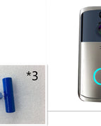 Silver and three batteries