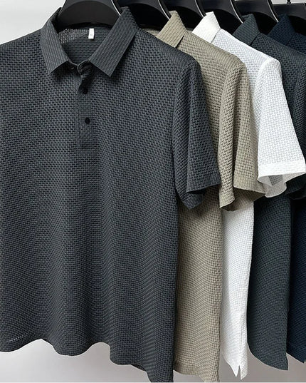 Men's Ice Silk Mesh Polo Shirt