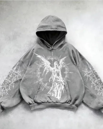 Urban Vibe Hooded Y2K Streetwear Sweatshirt