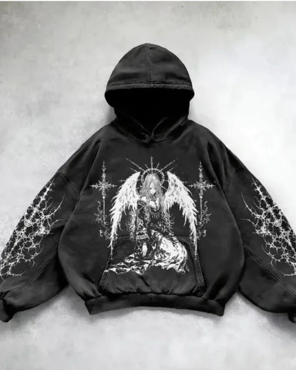 Urban Vibe Hooded Y2K Streetwear Sweatshirt