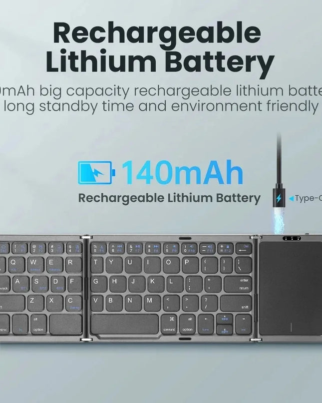 Folding Bluetooth keyboard