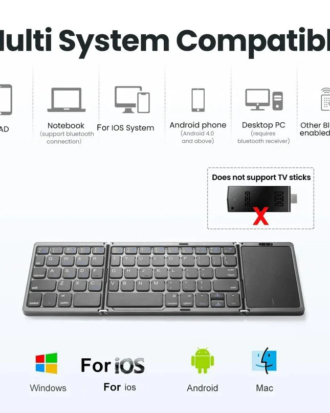 Pocket-Sized Foldable Keyboard