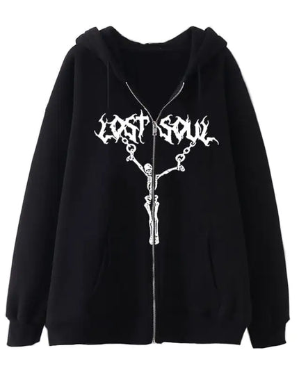 Hip Hop Street Hoodie Coat for Casual Wear