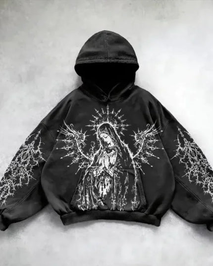 Urban Vibe Hooded Y2K Streetwear Sweatshirt