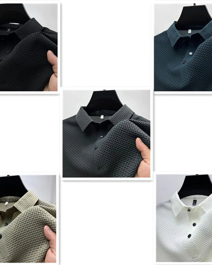 Men's Ice Silk Mesh Polo Shirt