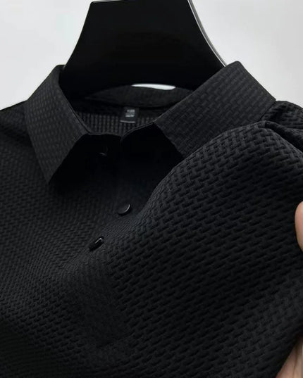 Men's Ice Silk Mesh Polo Shirt